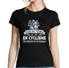 T-shirt Femme Cyclisme une légende tu deviendras - Planetee