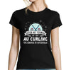 T-shirt Femme Curling une légende tu deviendras - Planetee