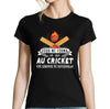T-shirt Femme Cricket une légende tu deviendras - Planetee