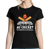 T-shirt Femme Cricket une légende tu deviendras - Planetee