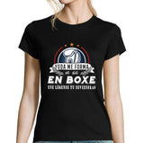 T-shirt Femme Boxe une légende tu deviendras - Planetee