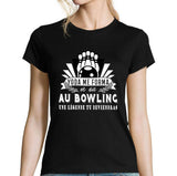 T-shirt Femme Bowling une légende tu deviendras - Planetee