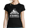T-shirt Femme Baseball une légende tu deviendras - Planetee