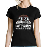 T-shirt Femme Aviation une légende tu deviendras - Planetee