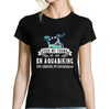 T-shirt Femme Aquabiking une légende tu deviendras - Planetee