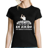 T-shirt Femme Aïkido une légende tu deviendras - Planetee