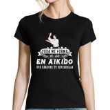 T-shirt Femme Aïkido une légende tu deviendras - Planetee