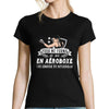 T-shirt Femme Aéroboxe une légende tu deviendras - Planetee