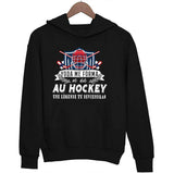 Sweat à Capuche Hockey une légende tu deviendras - Planetee