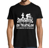 T-shirt Homme Triathlon une légende tu deviendras - Planetee