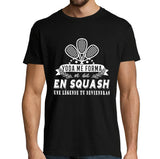 T-shirt Homme Squash une légende tu deviendras - Planetee