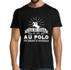 T-shirt Homme Polo une légende tu deviendras - Planetee