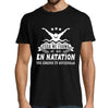 T-shirt Homme Natation une légende tu deviendras - Planetee
