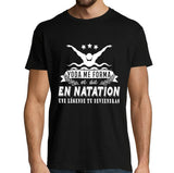 T-shirt Homme Natation une légende tu deviendras - Planetee