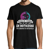 T-shirt Homme Motocross une légende tu deviendras - Planetee