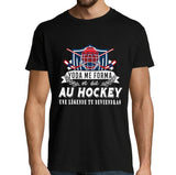T-shirt Homme Hockey une légende tu deviendras - Planetee