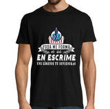 T-shirt Homme Escrime une légende tu deviendras - Planetee