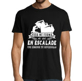 T-shirt Homme Escalade une légende tu deviendras - Planetee