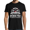 T-shirt Homme Boxe Thai une légende tu deviendras - Planetee