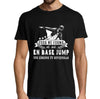 T-shirt Homme Base Jump une légende tu deviendras - Planetee