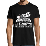 T-shirt Homme Badminton une légende tu deviendras - Planetee