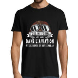T-shirt Homme Aviation une légende tu deviendras - Planetee