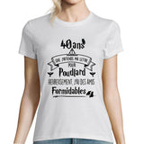 T-shirt Femme Anniversaire 40 Ans - Planetee