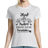 T-shirt Femme Anniversaire 26 Ans - Planetee