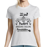 T-shirt Femme Anniversaire 22 Ans - Planetee