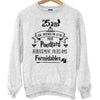 Sweat Anniversaire 25 Ans - Planetee