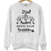 Sweat Anniversaire 21 Ans - Planetee