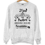 Sweat Anniversaire 21 Ans - Planetee