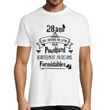 T-Shirt Homme Anniversaire 28 Ans - Planetee