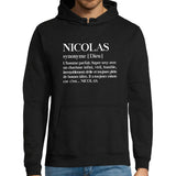 Sweat à capuche Nicolas | Prénom Définition - Planetee