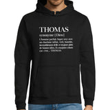 Sweat à capuche Thomas | Prénom Définition - Planetee