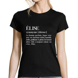 T-shirt femme Élise | Prénom Définition - Planetee