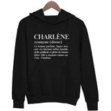 Sweat à capuche Charlène | Prénom Définition - Planetee