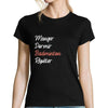 T-shirt femme Badminton | Manger Dormir Répéter - Planetee