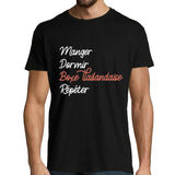 T-shirt homme Boxe Thailandaise | Manger Dormir Répéter - Planetee