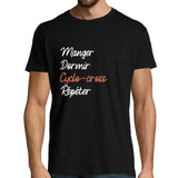 T-shirt homme Cyclocross | Manger Dormir Répéter - Planetee