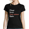 T-shirt femme Danse Indienne | Manger Dormir Répéter - Planetee