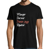 T-shirt homme Danse Jazz | Manger Dormir Répéter - Planetee
