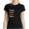 T-shirt femme Échecs | Manger Dormir Répéter - Planetee