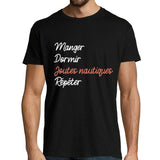 T-shirt homme Joutes-Nautiques | Manger Dormir Répéter - Planetee