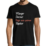 T-shirt homme Nages avec Palmes | Manger Dormir Répéter - Planetee
