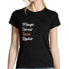 T-shirt femme Tennis de Table | Manger Dormir Répéter - Planetee