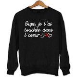 Sweat Lomepal Touchée dans Le Coeur - Planetee