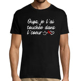 T-shirt homme Lomepal Touchée dans Le Coeur - Planetee