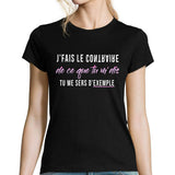 T-shirt femme Tu me sers d'exemple | Référence Orelsan - Planetee