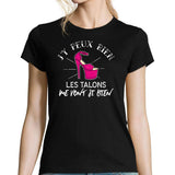 T-shirt femme Chaussures à Talon | J'y Peux Rien - Planetee